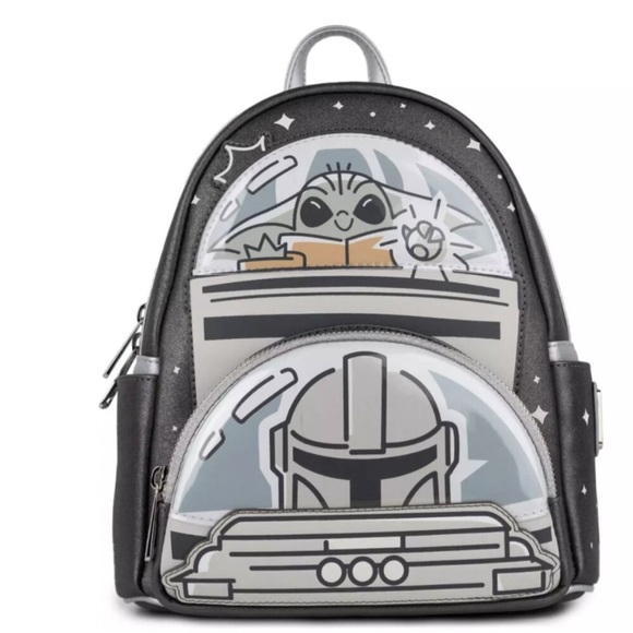 Grogu & Mandalorian Glow in the Dark Loungefly - Picture 10 of 14